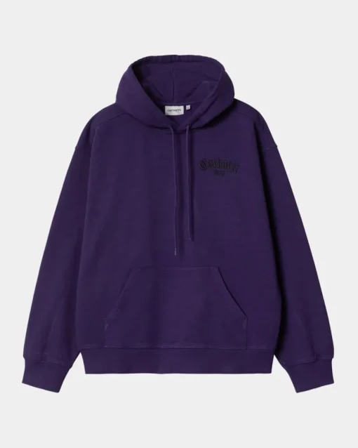 Flash Sale Onyx Script Sweatshirt Med Haette | Tyrian Mænd Sveder