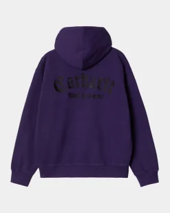 Flash Sale Onyx Script Sweatshirt Med Haette | Tyrian Mænd Sveder
