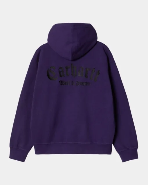 Flash Sale Onyx Script Sweatshirt Med Haette | Tyrian Mænd Sveder