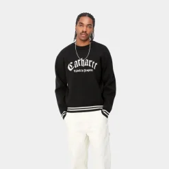Discount Onyx Sweater | Sort/Voks Mænd Trøjer