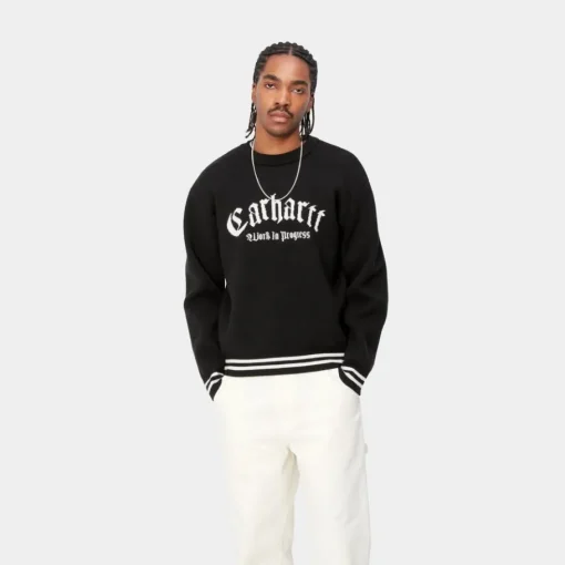 Discount Onyx Sweater | Sort/Voks Mænd Trøjer