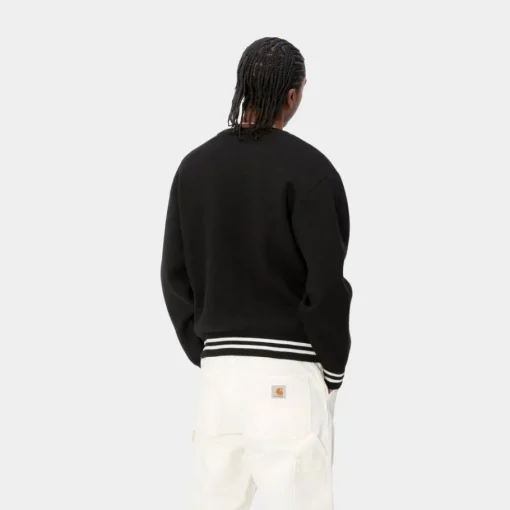 Discount Onyx Sweater | Sort/Voks Mænd Trøjer