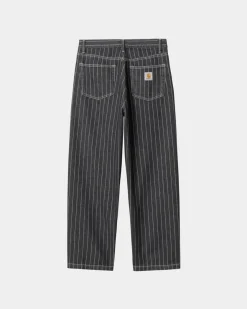 Online Orlean Stripe Bukser | Sort/Hvid (Stenvasket) Mænd Bukser