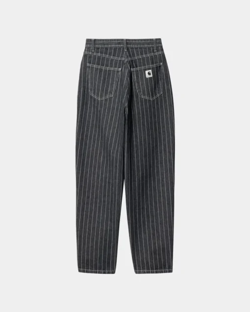 Shop Orlean Stripe Bukser Til Kvinder | Sort/Hvid (Stenvasket) Kvinder Bukser