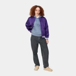Shop Orlean Stripe Bukser Til Kvinder | Sort/Hvid (Stenvasket) Kvinder Bukser