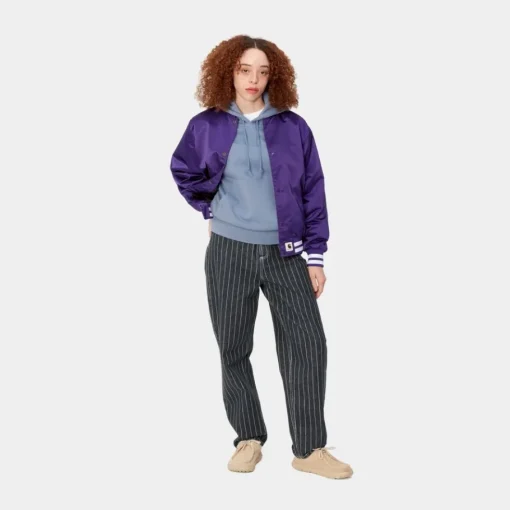 Shop Orlean Stripe Bukser Til Kvinder | Sort/Hvid (Stenvasket) Kvinder Bukser