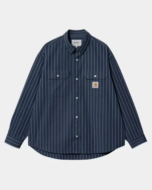 Flash Sale Orlean Stripe Skjorte | Bla / Hvid Mænd Skjorter