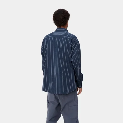 Flash Sale Orlean Stripe Skjorte | Bla / Hvid Mænd Skjorter