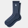 New Orlean Stripe Sokker | Bla / Hvid Mænd Tilbehør