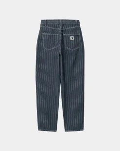 Store Orlean Stripe-Bukser Til Kvinder | Bla/Hvid (Stenvasket) Kvinder Bukser