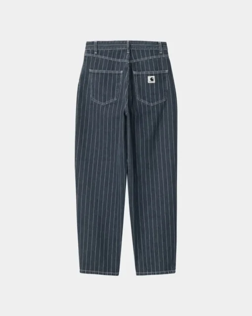 Store Orlean Stripe-Bukser Til Kvinder | Bla/Hvid (Stenvasket) Kvinder Bukser