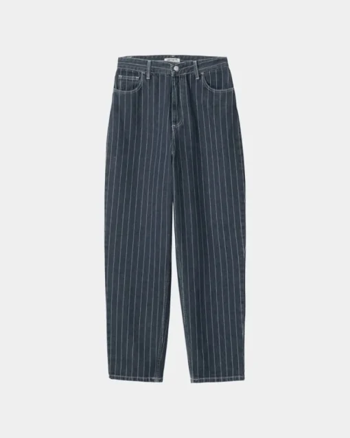 Store Orlean Stripe-Bukser Til Kvinder | Bla/Hvid (Stenvasket) Kvinder Bukser