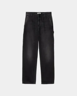 Hot Pierce Pant Straight - Denim | Sort (Mork Brugt Vask) Kvinder Bukser