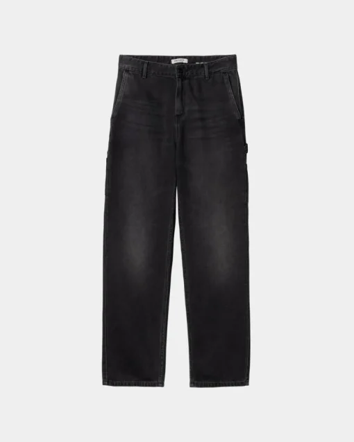 Hot Pierce Pant Straight - Denim | Sort (Mork Brugt Vask) Kvinder Bukser