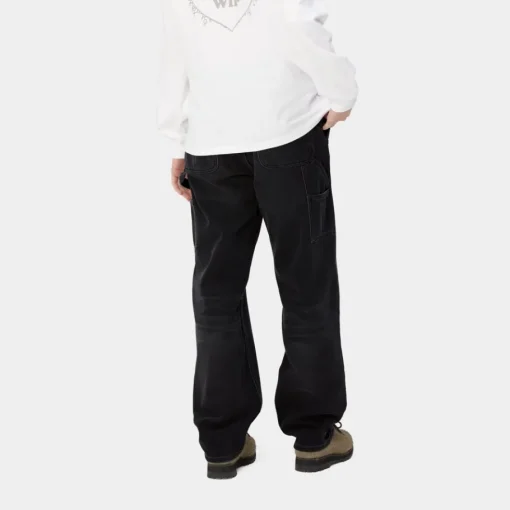 Hot Pierce Pant Straight - Denim | Sort (Mork Brugt Vask) Kvinder Bukser