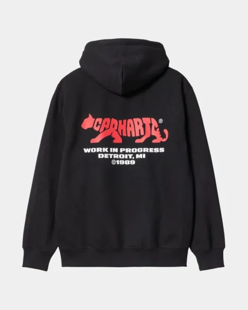 Flash Sale Rocky Script Sweatshirt Med Haette | Sort Mænd Sveder