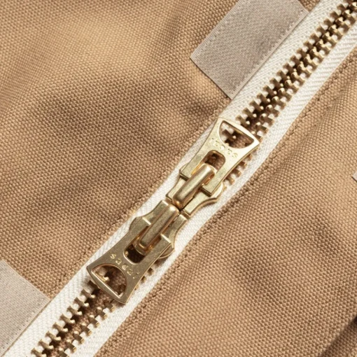 Outlet Sacai X And X Nylon Twill Frakke | Beige / Khaki Kvinder Jakker