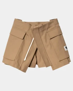Cheap Sacai X Andeshorts Til Kvinder | Beige Kvinder Shorts