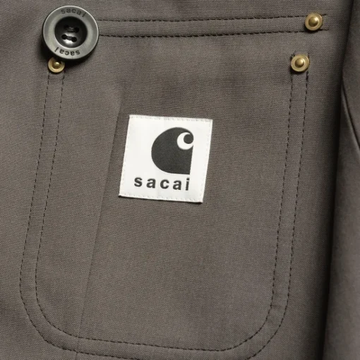 Best Sale Sacai X Suiting Bonding-Jakke Til Kvinder | Taupe Kvinder Jakker