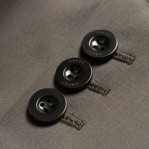 Best Sale Sacai X Suiting Bonding-Jakke Til Kvinder | Taupe Kvinder Jakker