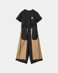 Cheap Sacai X Suiting Bonding Dress | Sort Kvinder Kjoler & Nederdele