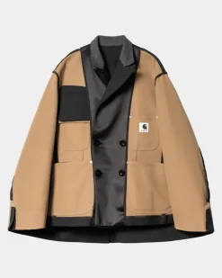 Best Sale Sacai X Suiting Bonding-Jakke Til Kvinder | Sort Kvinder Jakker