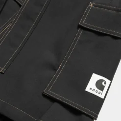Hot Sacai X Suiting Bonding-Nederdel Til Kvinder | Sort Kvinder Kjoler & Nederdele