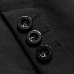 Discount Sacai X Suiting Bonding Coat | Sort Mænd Samarbejde
