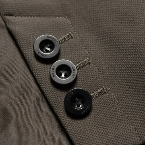 Cheap Sacai X Suiting Bonding Coat | Taupe Mænd Jakker & Veste