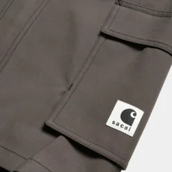 Store Sacai X Suiting Bonding-Nederdel Til Kvinder | Taupe Kvinder Kjoler & Nederdele