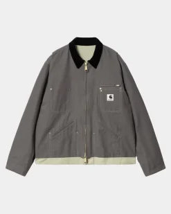 Shop Sacai X Vendbar Andejakke | Gra/Lysegron Mænd Samarbejde
