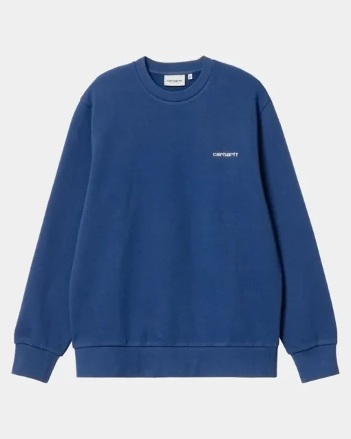 Online Script Broderi Sweatshirt | Aeldre Mænd Sveder