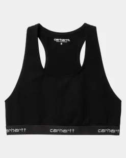 Fashion Script Racer Tank | Sort Kvinder Undertøj