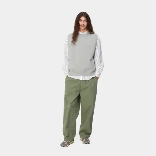 Hot Script Vest Sweatshirt | Gra Lyng Mænd Sveder
