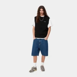 Best Sale Script Vest Sweatshirt | Sort Mænd Sveder