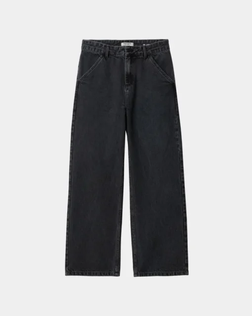Flash Sale Simple Bukser Til Kvinder - Denim | Sort (Heavy Stone Vask) Kvinder Bukser