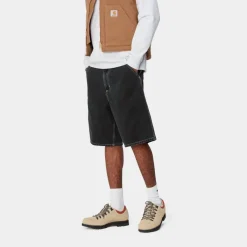 Outlet Simple Short - Denim | Sort (Heavy Stone Vask) Mænd Denim