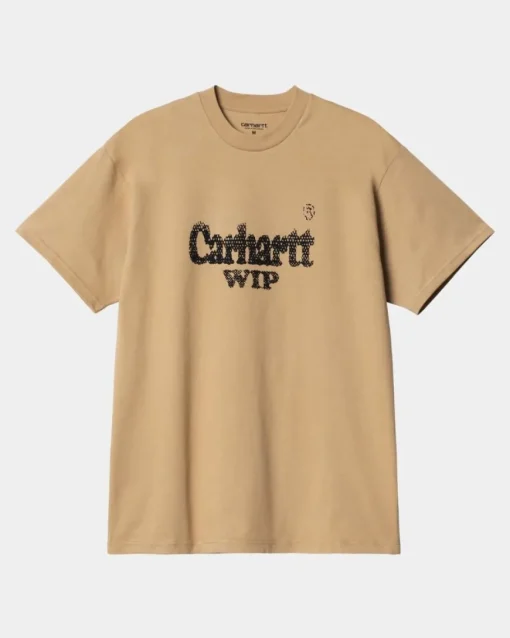 Outlet Spree Halvtone T-Shirt | Stovet Hamilton Brown Mænd T-Shirts Og Poloer