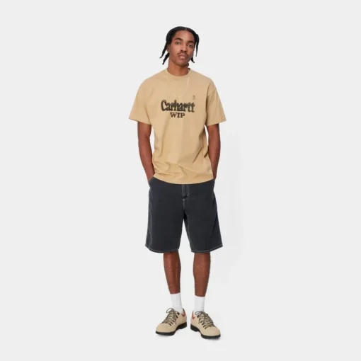 Outlet Spree Halvtone T-Shirt | Stovet Hamilton Brown Mænd T-Shirts Og Poloer