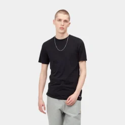 Hot Standard T-Shirt Med Rund Hals (2 Pack) | Sort + Sort Mænd Undertøj