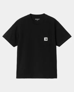Online T-Shirt Med Lommer Til Kvinder | Sort Kvinder T-Shirts