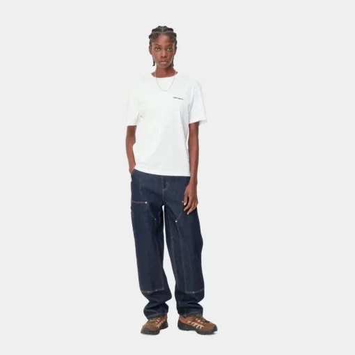 Sale T-Shirt Med Tekstbroderi Til Kvinder | Hvid Kvinder T-Shirts