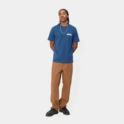 Cheap University Script T-Shirt | Aeldre / Hvid Mænd T-Shirts Og Poloer