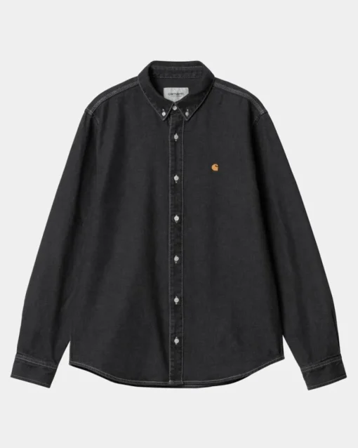 Cheap Weldon Skjorte | Sort (Stenvasket) Mænd Denim